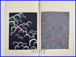 Japanese Woodblock Print Book Shin-bijutsukai vol? Furuya Korin Textile Book