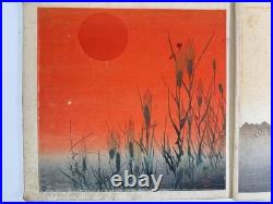Japanese Woodblock Print Book kogyo Kachogacho Bird and Flower
