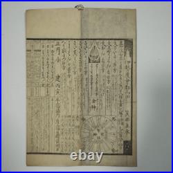 Japanese Woodblock Print Calendar Ise Koyomi Kaei 7 Manen 2 Late Edo 2 Vols