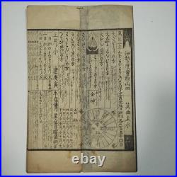 Japanese Woodblock Print Calendar Ise Koyomi Kaei 7 Manen 2 Late Edo 2 Vols