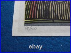 Japanese Woodblock Print Clifton Karhu 69/100 Tominagacho Gion Kyoto 1970