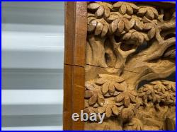 Japanese Woodblock Print Guardian God Brings Good Fortune Farm Land Rare Vintage