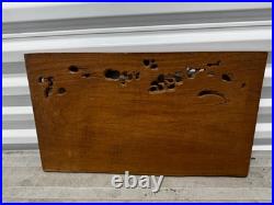 Japanese Woodblock Print Guardian God Brings Good Fortune Farm Land Rare Vintage