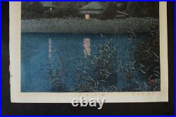 Japanese Woodblock Print Hasui Kawase Shobisha Seal
