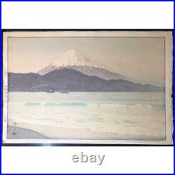 Japanese Woodblock Print Hiroshi Yoshida Fujiyama from Miho Fuji Mountain Mt