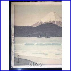Japanese Woodblock Print Hiroshi Yoshida Fujiyama from Miho Fuji Mountain Mt