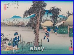 Japanese Woodblock Print Hiroshige Takamizawa Print Maker 53 Stations Tokaido