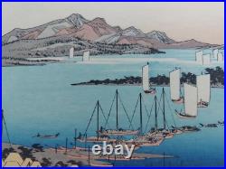 Japanese Woodblock Print Hiroshige Takamizawa Print Maker 53 Stations Tokaido