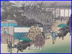 Japanese Woodblock Print Hiroshige Takamizawa Print Maker 53 Stations Tokaido