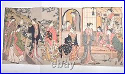 Japanese Woodblock Print Jorui Hime-zuTorii Kiyonaga Ukiyo-e Ha Gashu No. 89