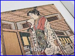 Japanese Woodblock Print Jorui Hime-zuTorii Kiyonaga Ukiyo-e Ha Gashu No. 89