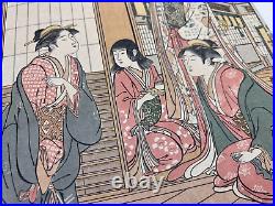 Japanese Woodblock Print Jorui Hime-zuTorii Kiyonaga Ukiyo-e Ha Gashu No. 89