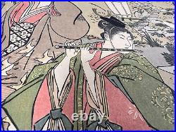 Japanese Woodblock Print Jorui Hime-zuTorii Kiyonaga Ukiyo-e Ha Gashu No. 89