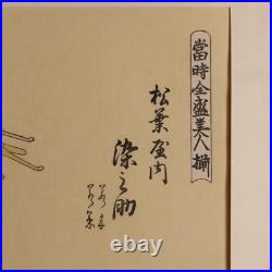 Japanese Woodblock Print Kitagawa Utamaro Geisha Young Tree Fresh Leaves Ukiyo-e