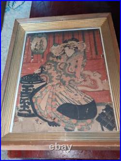 Japanese Woodblock Print Meiji Toyokunisaku Beauty