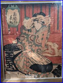 Japanese Woodblock Print Meiji Toyokunisaku Beauty