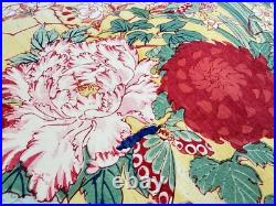Japanese Woodblock Print Mokuhan Chiyogami? Omochae Large Flower 1870-1910