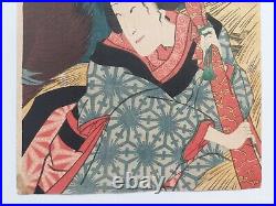 Japanese Woodblock Print Original By Kunisada