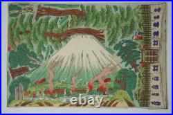 Japanese Woodblock Print Original with several Perspectives from Japan 0822F23