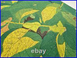 Japanese Woodblock Print Plum and Little Sparrow Rakuzan Large Size Bird