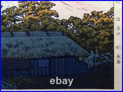 Japanese Woodblock Print Repro Kasamatsu Shiro Hakone Ubako Morning Unsodo