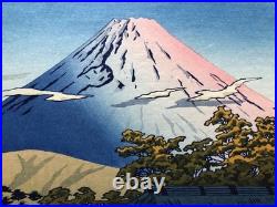 Japanese Woodblock Print Repro Kasamatsu Shiro Hakone Ubako Morning Unsodo