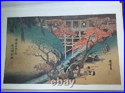 Japanese Woodblock Print Set Masterpiece Tea Scenery