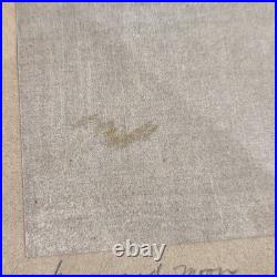 Japanese Woodblock Print Signed By Artist Hiroshige Geese & Moon glass frame