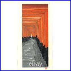 Japanese Woodblock Print Teruhide Kato Thousand torii Senbon Torii Hanga NEW