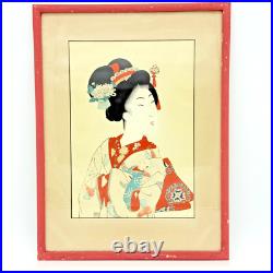 Japanese Woodblock Print Toyohara Chikanobu 1838-1912, Bijinga, Oban Series 1896