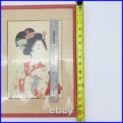 Japanese Woodblock Print Toyohara Chikanobu 1838-1912, Bijinga, Oban Series 1896
