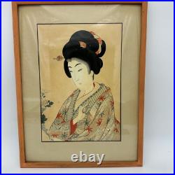Japanese Woodblock Print Toyohara Chikanobu 1838-1912 Bijinga Oban Series 1897