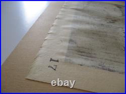 Japanese Woodblock Print VINTAGE ICONIC LISTED KAWANO KAORU MODERNIST SIGNED