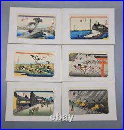 Japanese Woodblock Prints Tokaido Fifty Three Stations By Ichiryusai Hiroshige