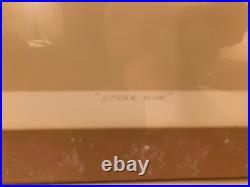 Japanese Woodblock-Style Spider MumSigned/Numbered Sarah Berta 36x30 Framed