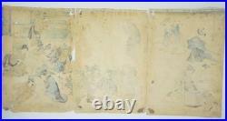 Japanese color woodblock print, 19th century. 19th Century Original