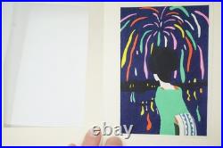 Japanese color woodblock print reprint set by Yumeji Takehisa from Japan 0411E3