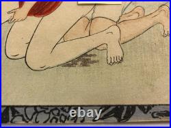 Japanese old woodblock print x11 Tsu-hi no Hinagata, Shunga, Meiji era, Erotic