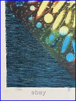 Japanese woodblock print Fumiaki Fujita Also Fumiaki Suita 1970 #31/50