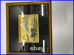 Japanese woodblock print Utagawa Hiroshige's Hara, My. Fuji in the Morning 5x5
