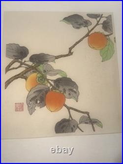 Japanese woodblock print nisaburo ito, Persimmon