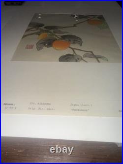 Japanese woodblock print nisaburo ito, Persimmon
