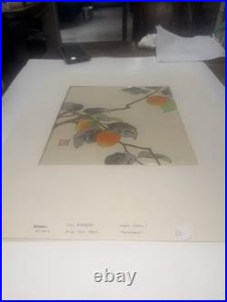 Japanese woodblock print nisaburo ito, Persimmon