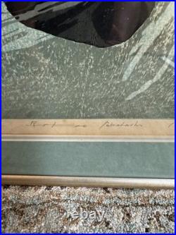 Japanese woodblock print titled Gion Festival by Rikio Takahashi (1917-1999)