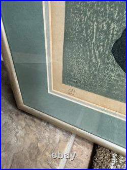 Japanese woodblock print titled Gion Festival by Rikio Takahashi (1917-1999)