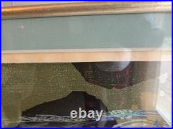 Japanese woodblock print titled Gion Festival by Rikio Takahashi (1917-1999)