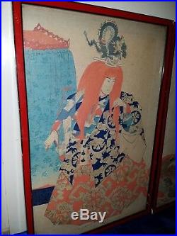 Japanischer-Farbholzschnitt- Old Japanese woodblock print Toyohara Chikanobu