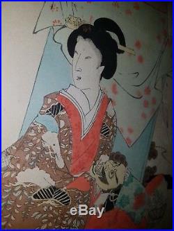 Japanischer-Farbholzschnitt- Old Japanese woodblock print Toyohara Chikanobu
