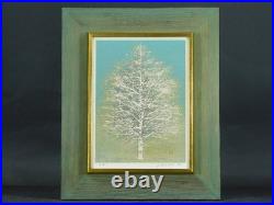 Joichi Hoshi Early Spring 1976 Woodblock print Signed & Sealed Framed 008