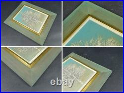 Joichi Hoshi Early Spring 1976 Woodblock print Signed & Sealed Framed 008